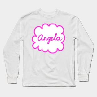 Angela. Female name. Long Sleeve T-Shirt